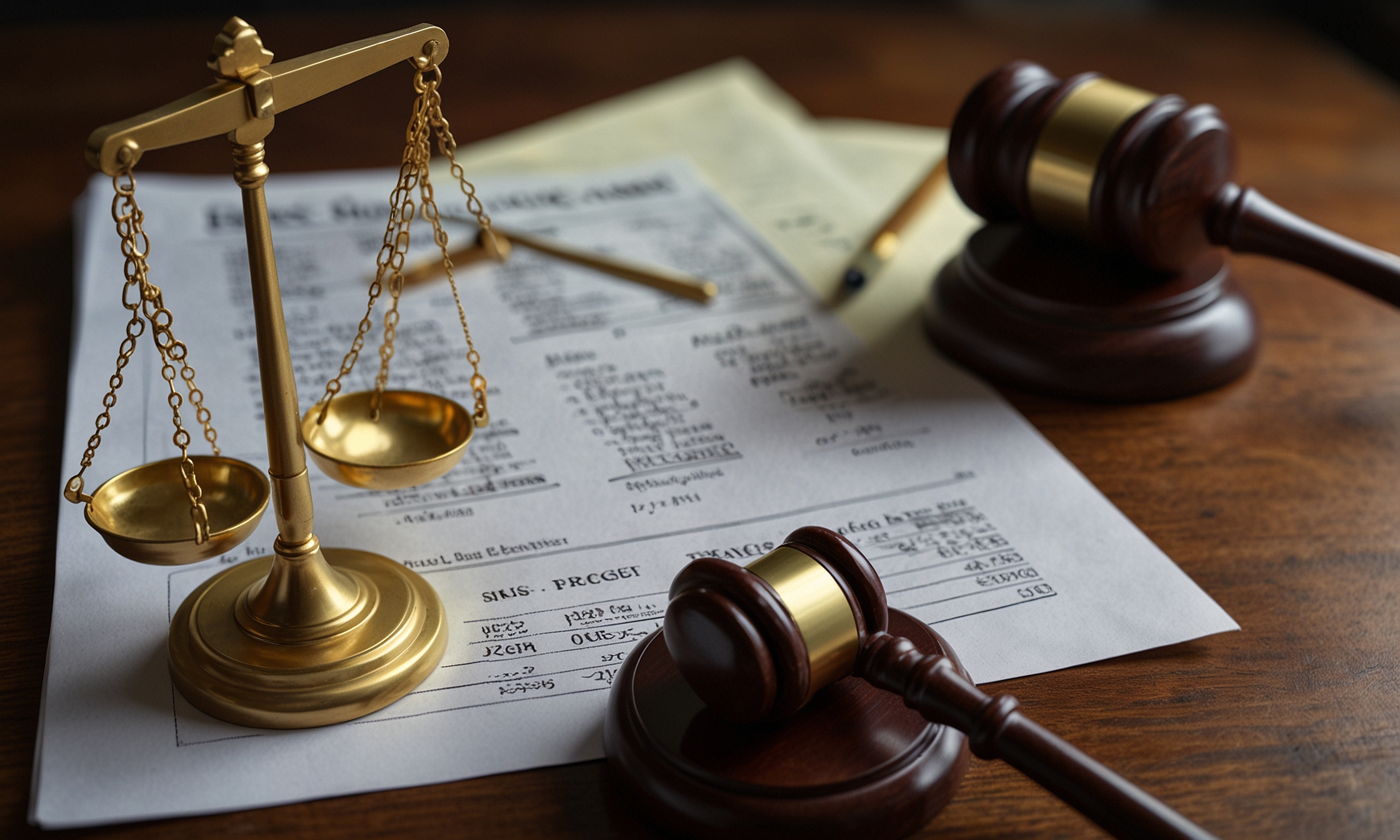 Judges calculating spousal support concept